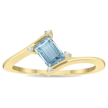 0.30 Carat ctw 10k Gold Oval Aqua Aquamarine Solitaire & Halo Diamond Fashion Swirl Cocktail Ring 0.30 Carat ctw 10k Gold Oval Aqua Aquamarine Solitaire & Halo Diamond Fashion Swirl Cocktail Ring